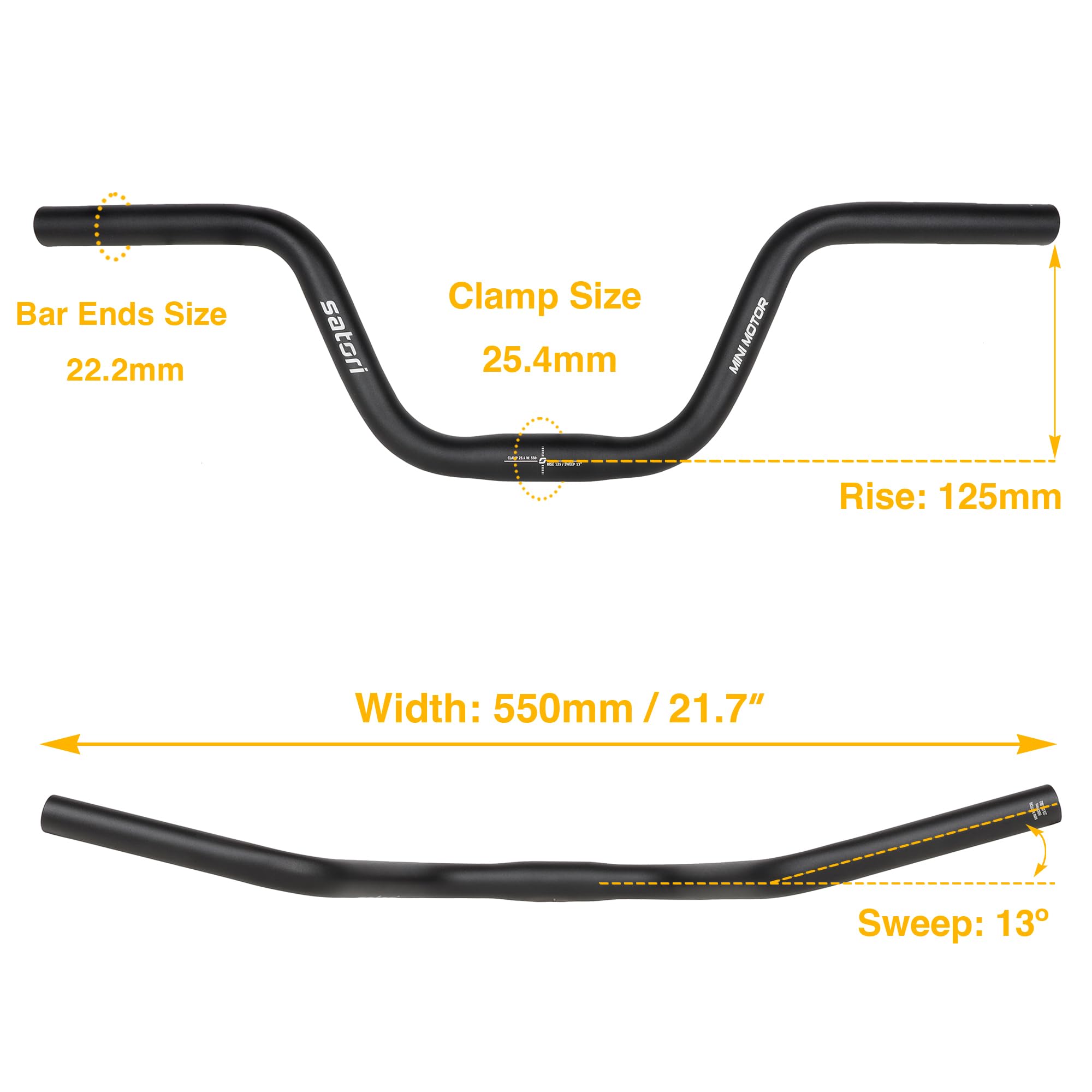JITSIE ハンドルバー 幅730mm ライズ110mm JITSIE ハンドルバー 幅730mm ライズ110mm